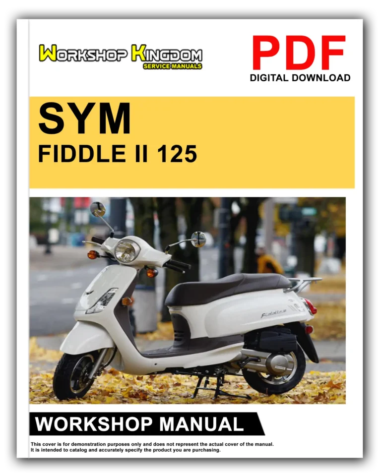 SYM FIDDLE II 125 AW12W Workshop Repair Service Manual – English – PDF Download