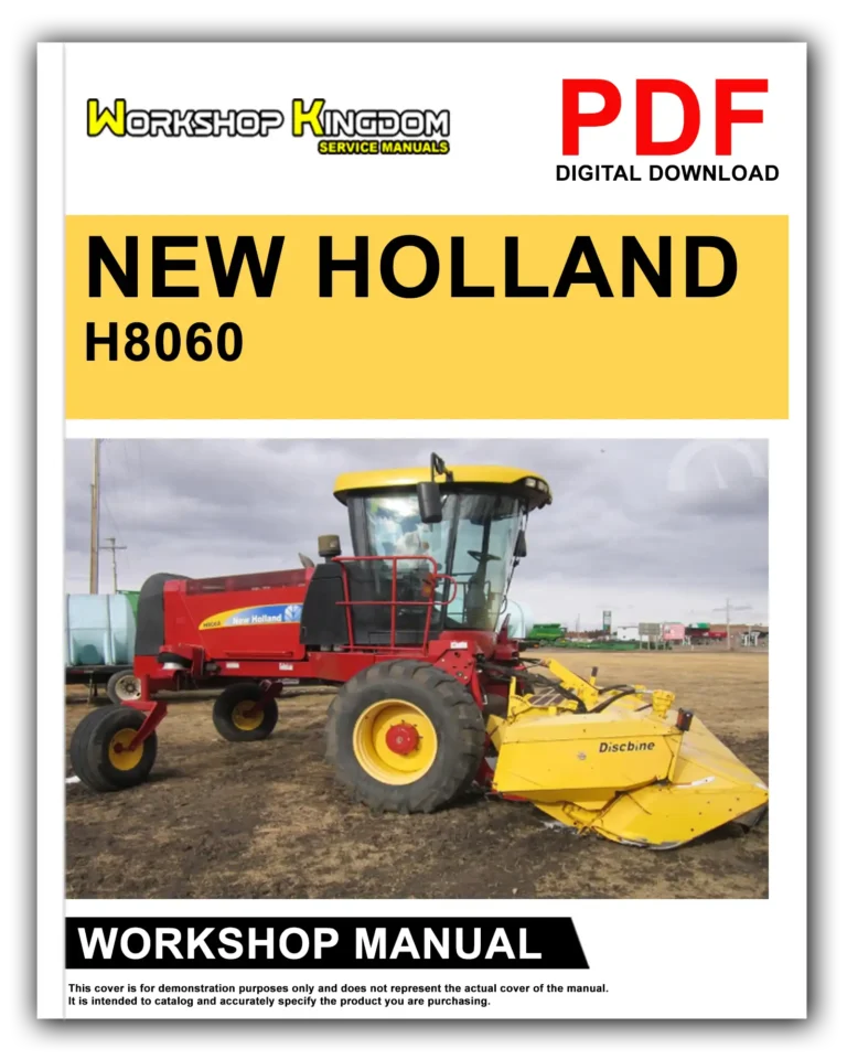 NEW HOLLAND H8060-8080 Workshop Repair Service Manual – English – PDF Download