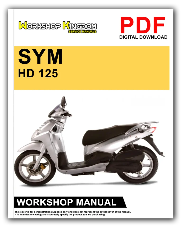 SYM HD 125 200 Workshop Repair Service Manual – English – PDF Download