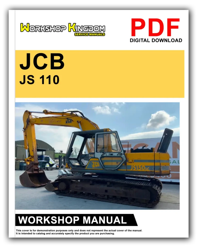 JCB JS 110 130 150LC Workshop Repair Service Manual – English – PDF Download