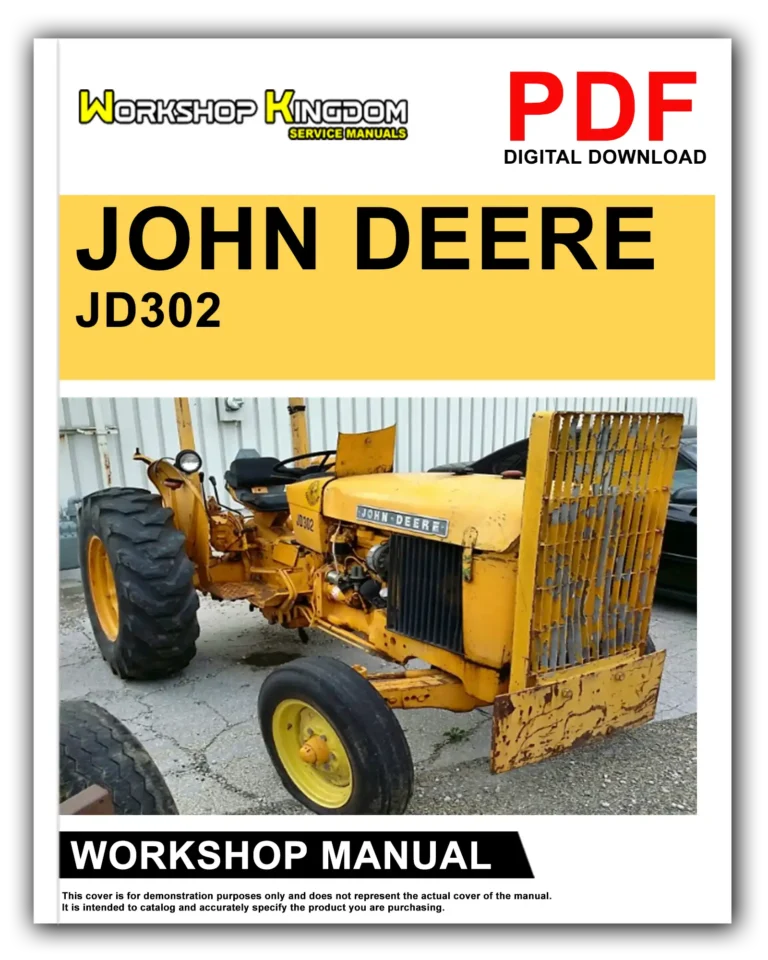 JOHN DEERE JD302 Workshop Repair Service Manual – English – PDF Download