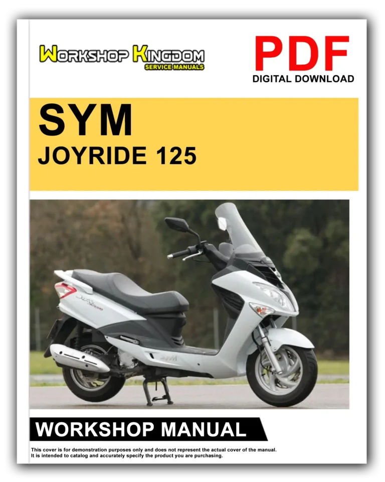 SYM JOYRIDE 125 150 200 Workshop Repair Service Manual – English – PDF Download