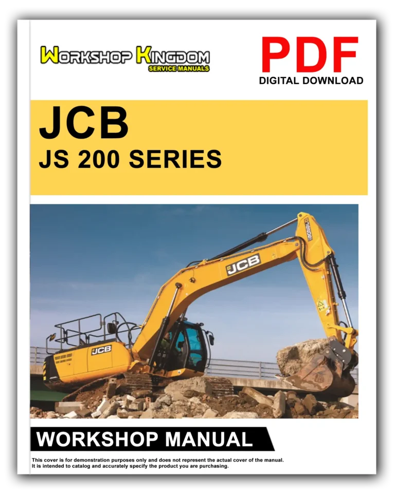 JCB JS 200 Series Workshop Repair Service Manual – English – PDF Download