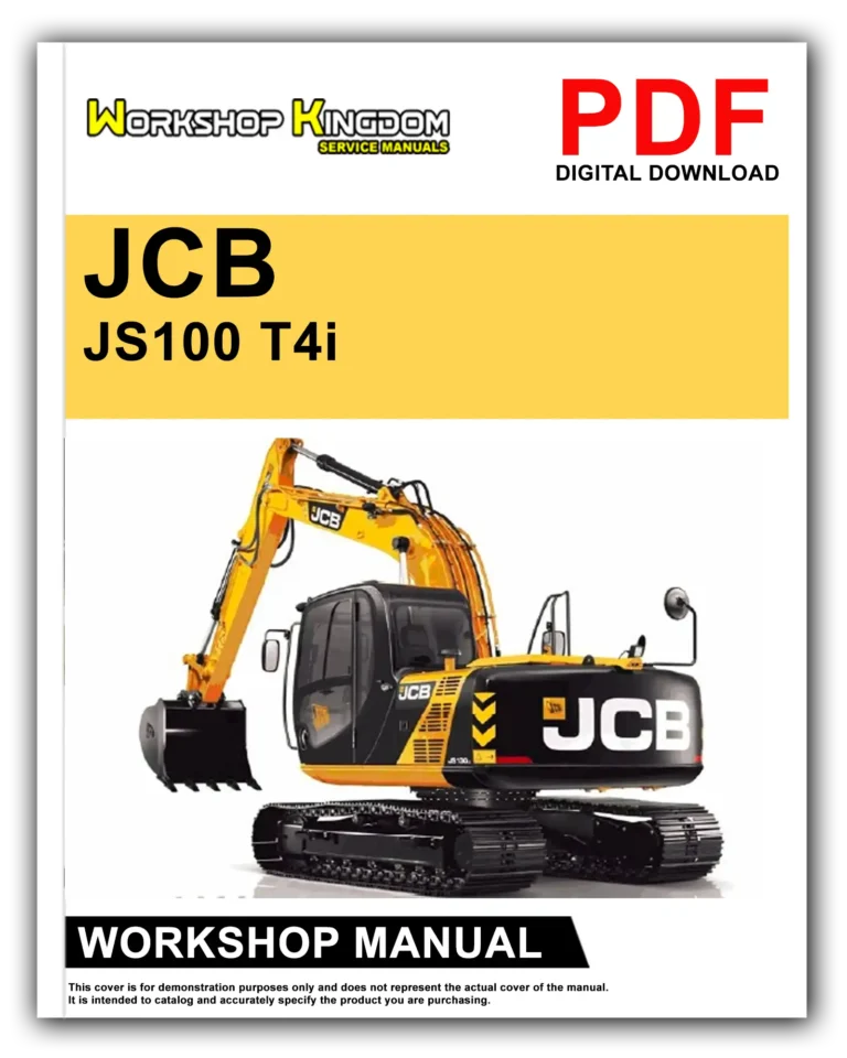 JCB JS100 T4i Workshop Repair Service Manual – English – PDF Download
