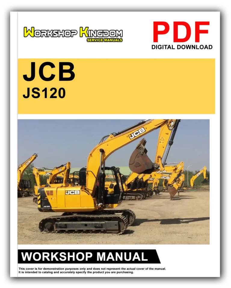 JCB JS120 Workshop Repair Service Manual – English – PDF Download