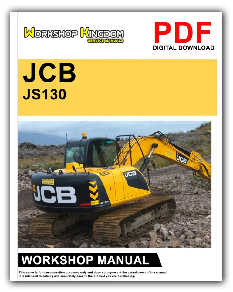 JCB JS115 JS130 JS131 JS145 JS160 JS180 JS190 Workshop Repair Service Manual – English – PDF Download