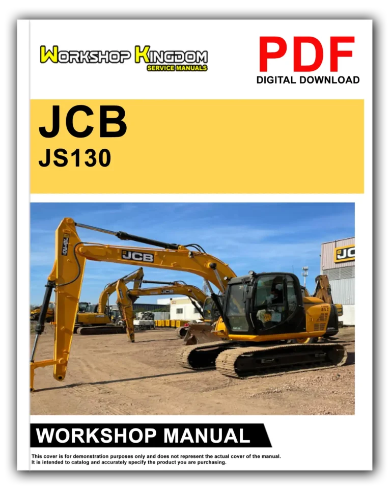 JCB JS130 JS160 Workshop Repair Service Manual – English – PDF Download