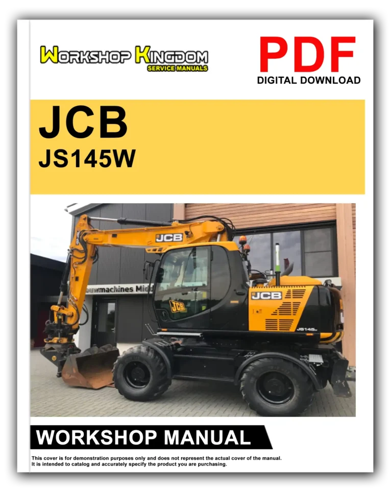 JCB JS145W JS160W JS175W Workshop Repair Service Manual – English – PDF Download