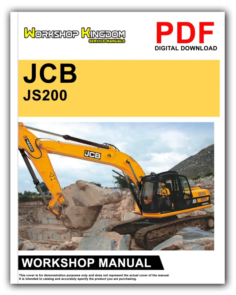 JCB JS200 JS210 JS220 JS235 Workshop Repair Service Manual – English – PDF Download