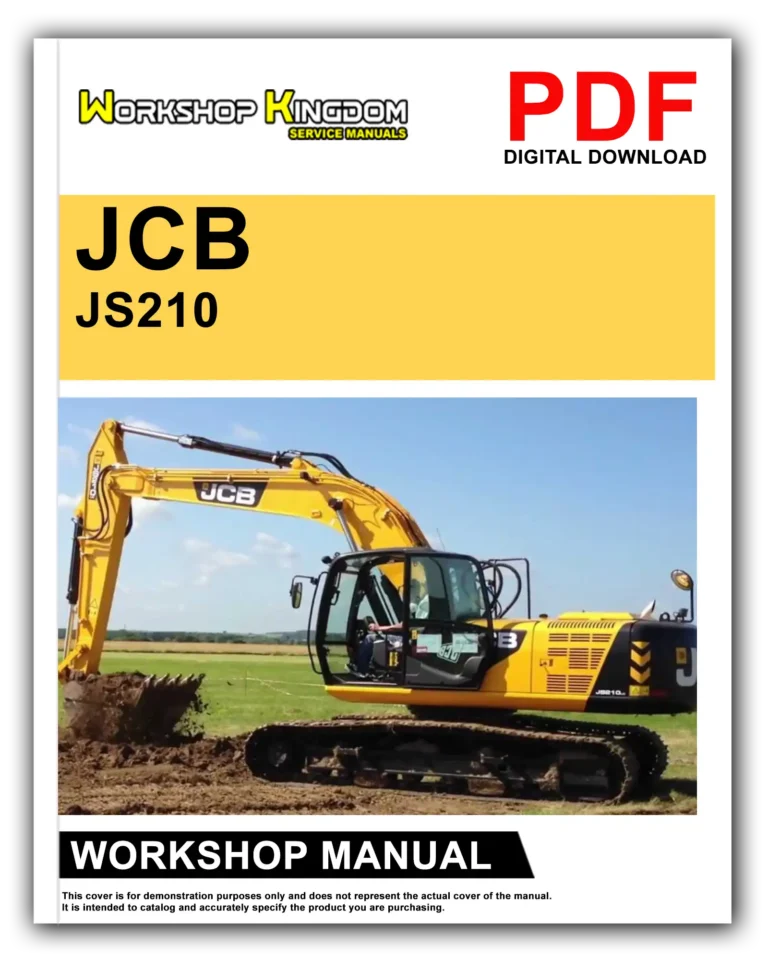 JCB JS210 JS220 Workshop Repair Service Manual – English – PDF Download