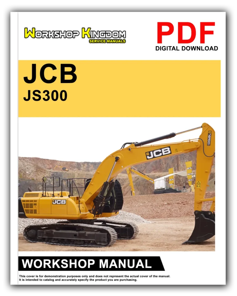 JCB JS300 JS330 JS370 Workshop Repair Service Manual – English – PDF Download