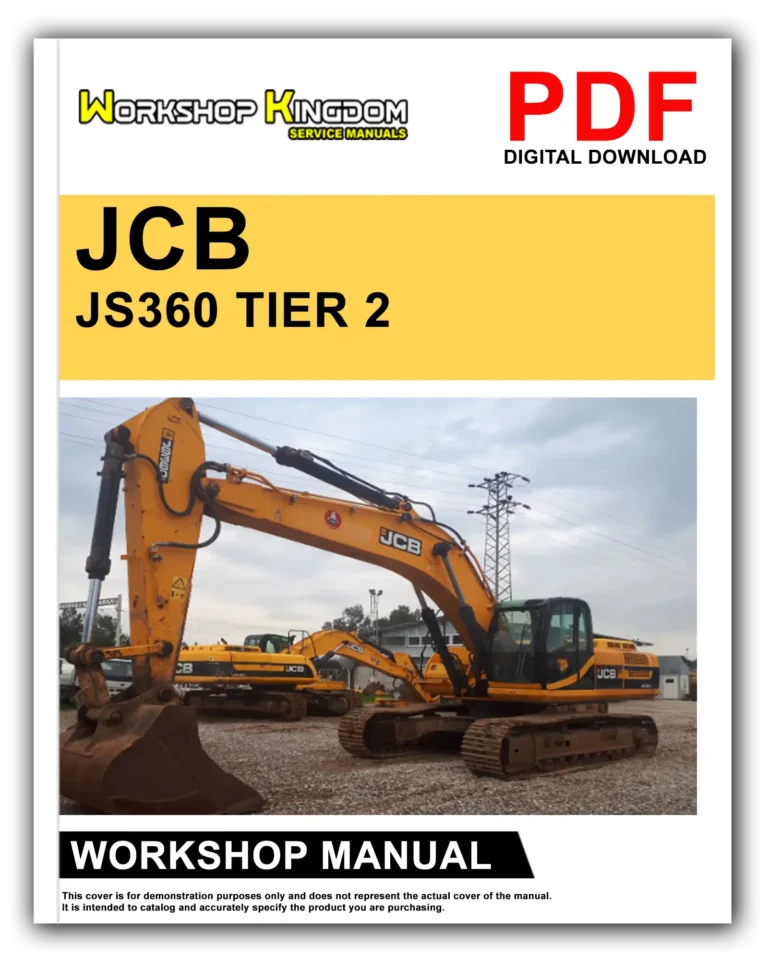 JCB JS300 JS330 JS360 370 T2 Workshop Repair Service Manual – English – PDF Download