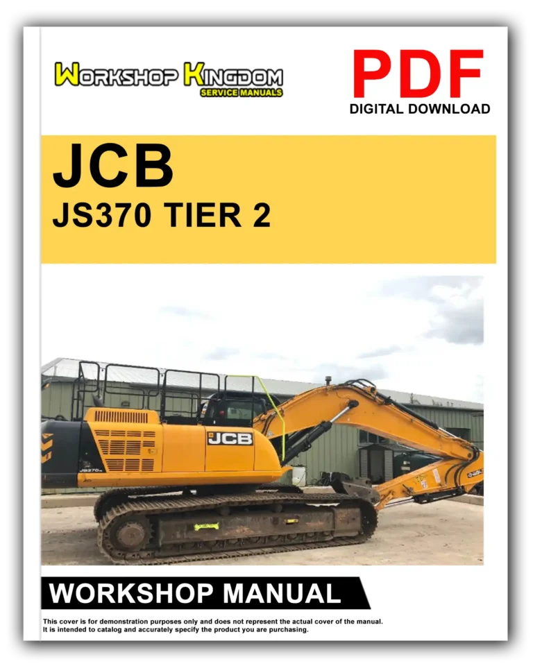 JCB JS370 TIER 2 Workshop Repair Service Manual – English – PDF Download