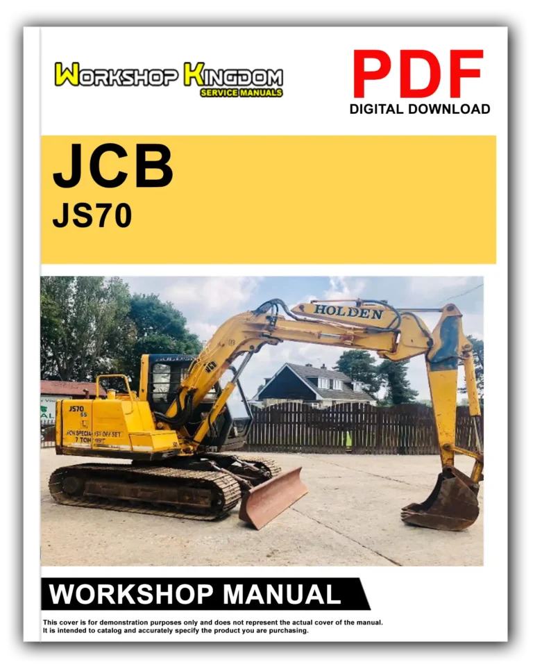JCB JS70 Workshop Repair Service Manual – English – PDF Download