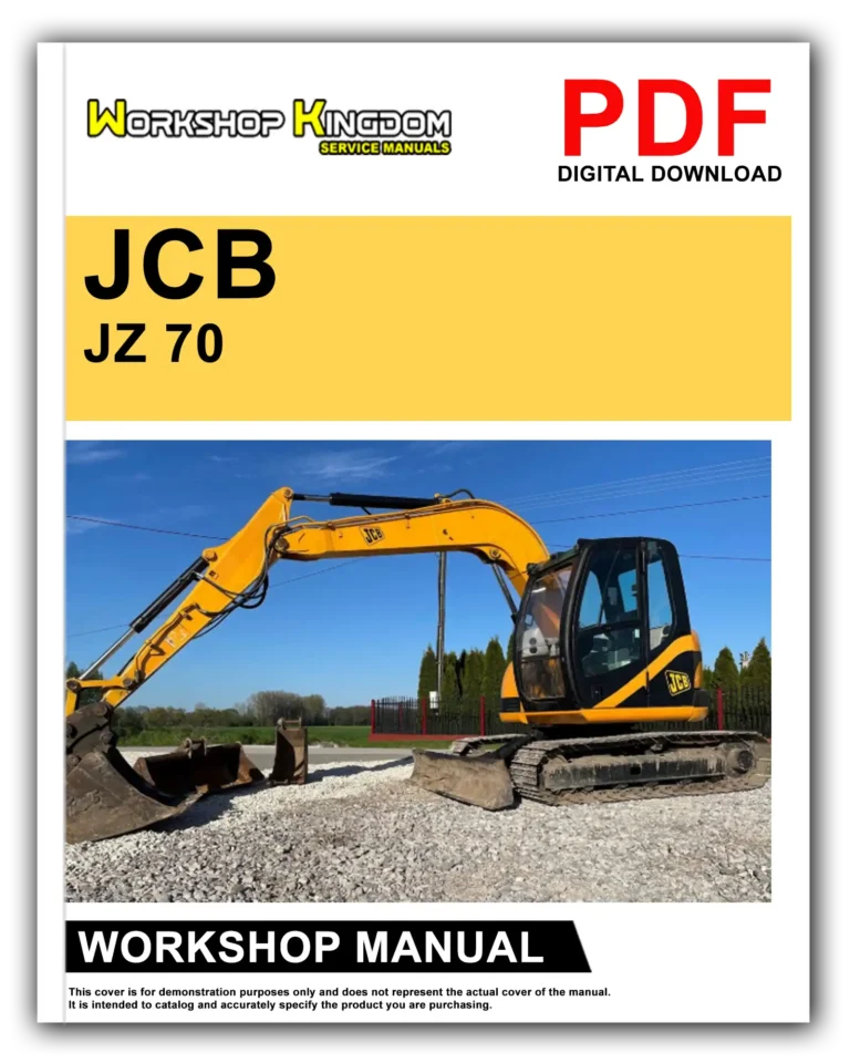 JCB JZ 70 Workshop Repair Service Manual – English – PDF Download