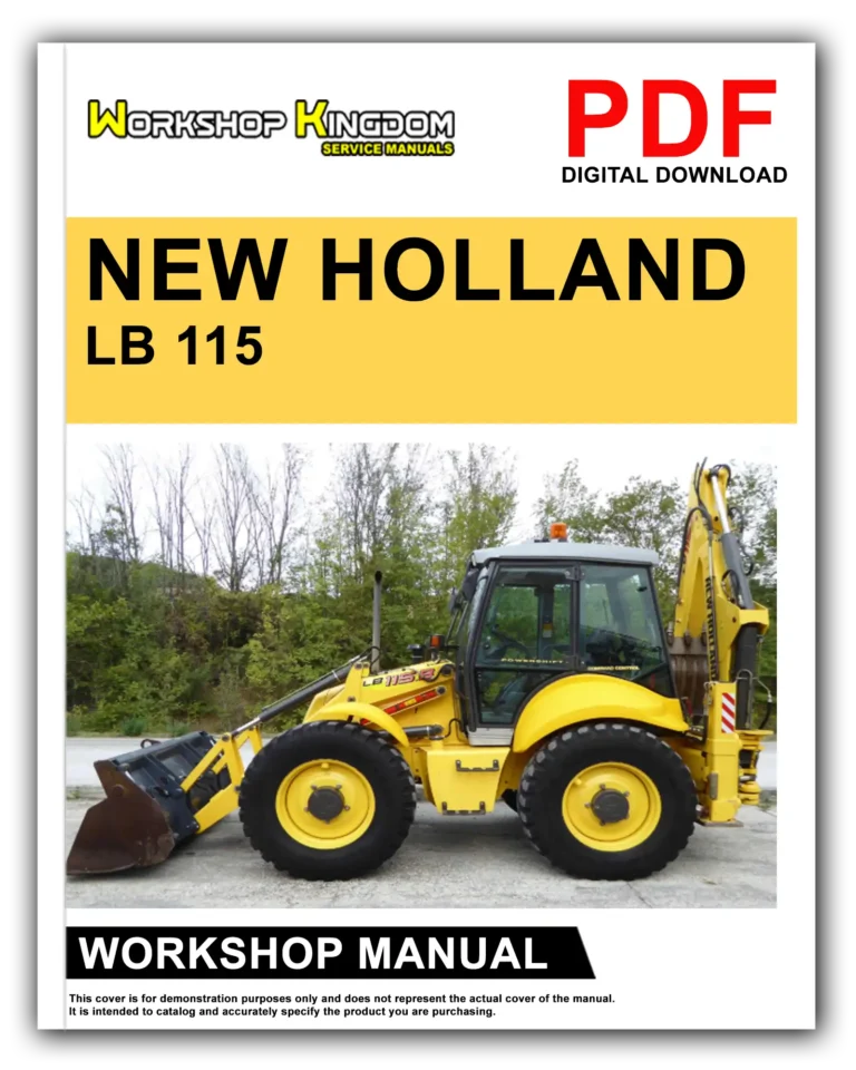 NEW HOLLAND LB 115 Workshop Repair Service Manual – English – PDF Download