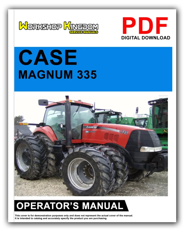 CASE MAGNUM 225 250 280 310 335 Z7RZ05000 Operator’s Manual – English – PDF Download