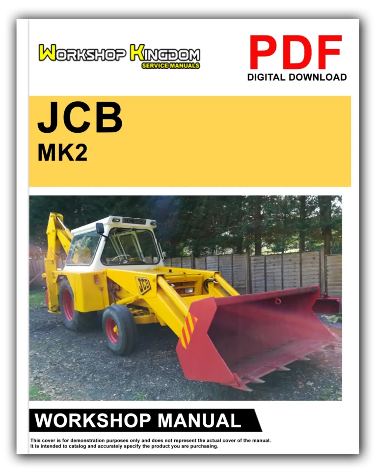 JCB MK2 MK3 3C 3CS 3D 700 Workshop Repair Service Manual – English – PDF Download