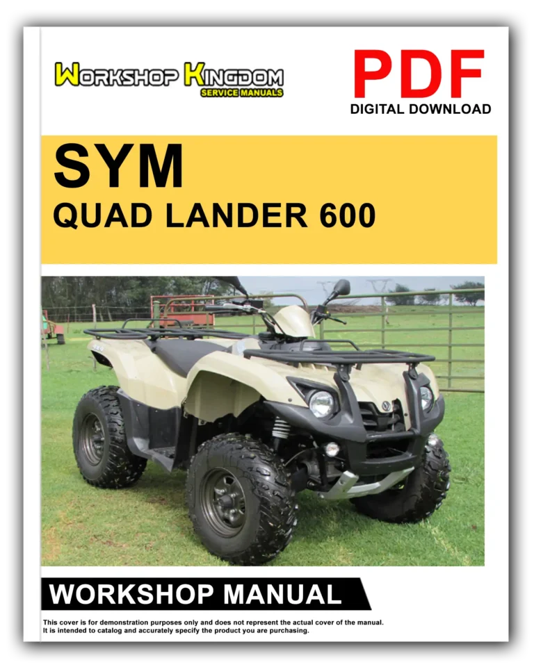 SYM QUAD LANDER 600 Workshop Repair Service Manual – English – PDF Download