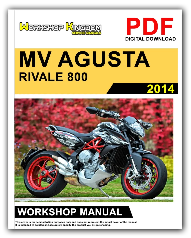 MV AGUSTA RIVALE 800 (2014) Workshop Repair Service Manual – English – PDF Download
