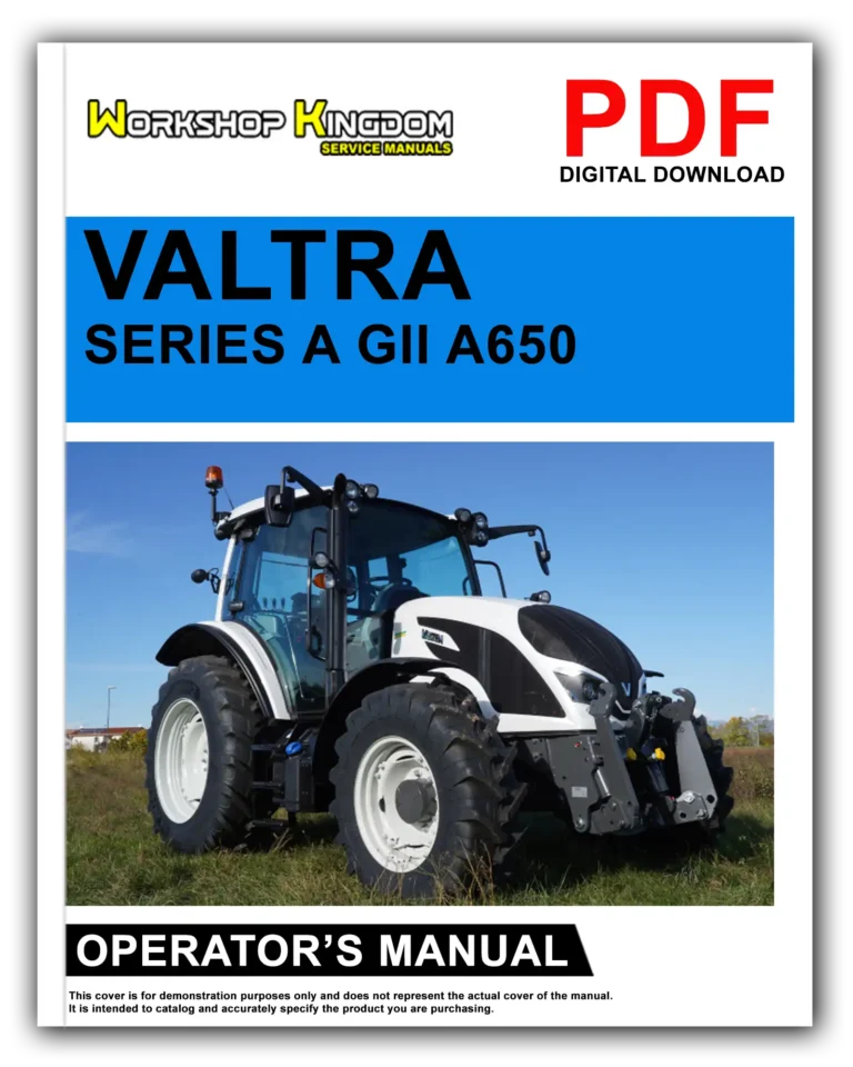 VALTRA SERIES A GII A650 A750 A750L A850 A950 A990 Operator’s Manual – English – PDF Download