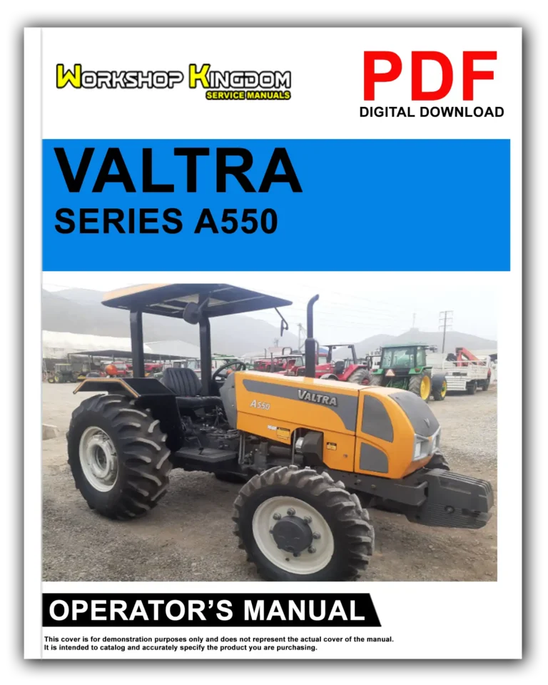 VALTRA SERIES A550 Operator’s Manual – English – PDF Download
