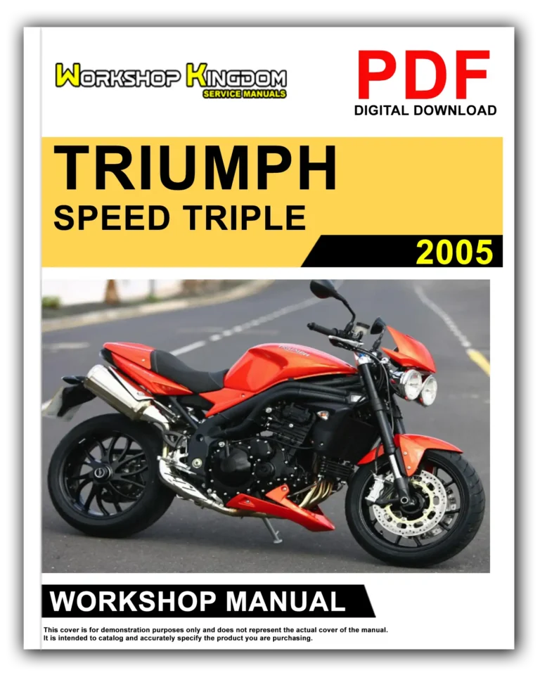 TRIUMPH SPEED TRIPLE (2005) Workshop Repair Service Manual – English – PDF Download