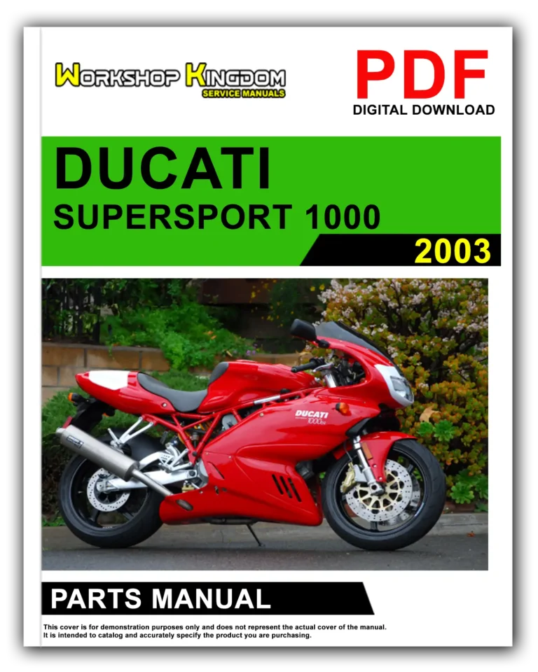 DUCATI SUPERSPORT 1000 (2003) Spare Parts Catalogue Manual – English – PDF Download