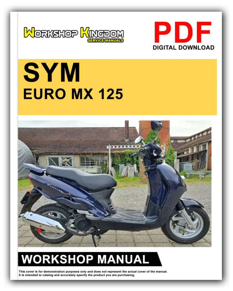 SYM EURO MX 125 Workshop Repair Service Manual – English – PDF Download