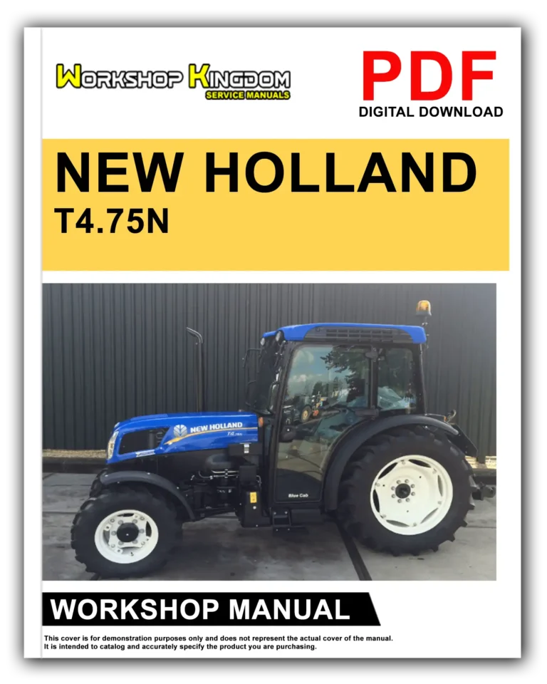 NEW HOLLAND T4.75N T4.85N T4.95N T4.105N T4.65V T4.75VT4.85V T4.95V T4.105V Workshop Repair Service Manual – English – PDF Download