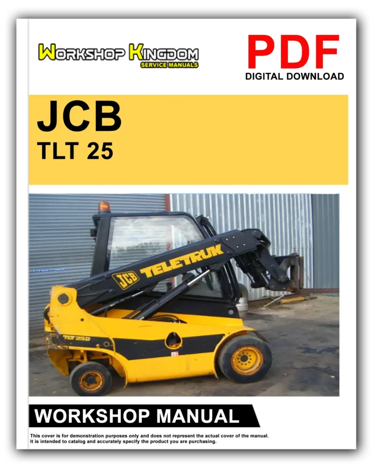 JCB TLT 25 TLT 30G TELETRUK Workshop Repair Service Manual – English – PDF Download