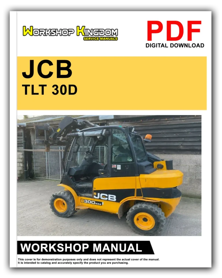 JCB TLT 30D Workshop Repair Service Manual – English – PDF Download