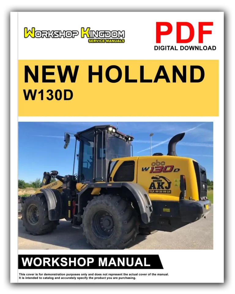NEW HOLLAND W130D W170D Workshop Repair Service Manual – English – PDF Download