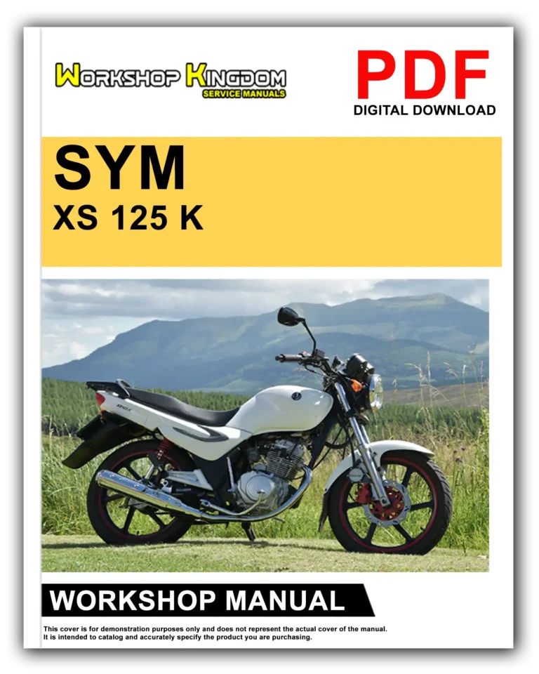 SYM XS 125 K Workshop Repair Service Manual – English – PDF Download