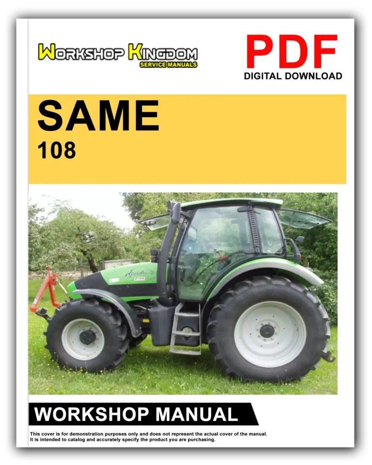 DEUTZ-FAHR AGROTRON 108 118 128 Workshop Repair Service Manual – English – PDF Download