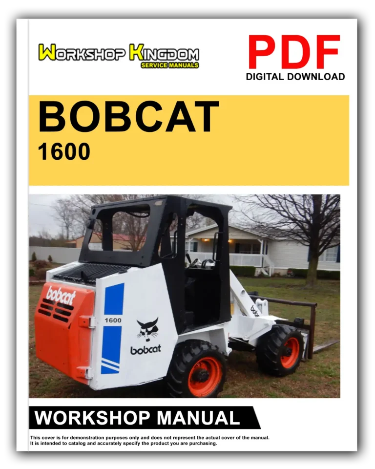 BOBCAT 1600 Workshop Repair Service Manual – English – PDF Download