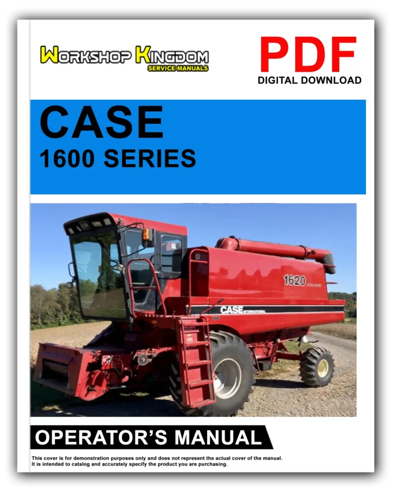 CASE COMBINE 1600 SERIES Operator’s Manual – English – PDF Download