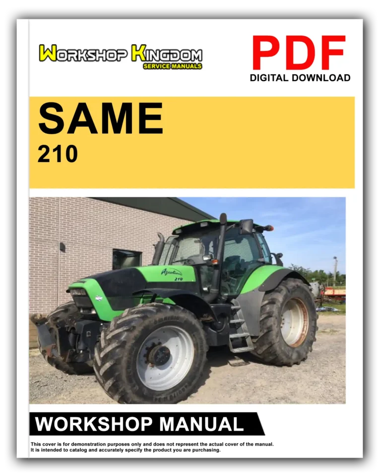 DEUTZ-FAHR AGROTRON 210 235 165 Workshop Repair Service Manual – English – PDF Download