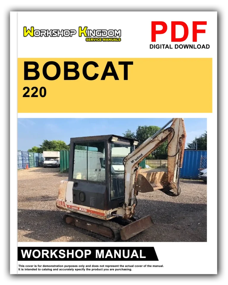 BOBCAT 220 X220 Workshop Repair Service Manual – English – PDF Download