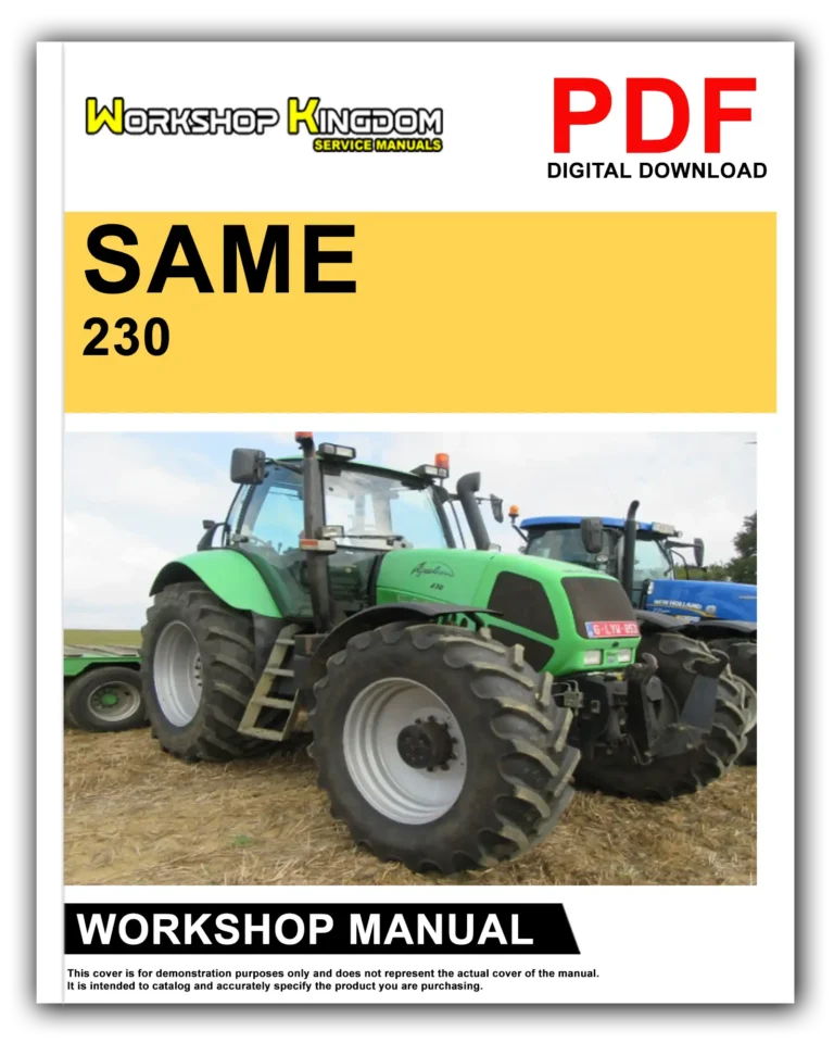 DEUTZ-FAHR AGROTRON 230 260 Workshop Repair Service Manual – English – PDF Download