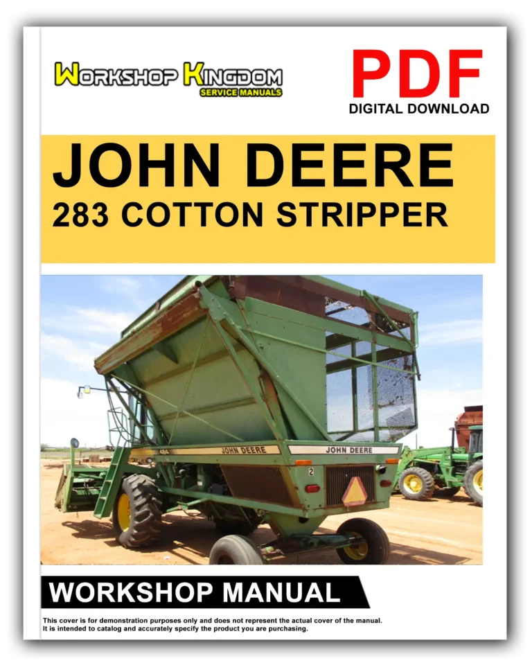 JOHN DEERE 283 Workshop Repair Service Manual – English – PDF Download