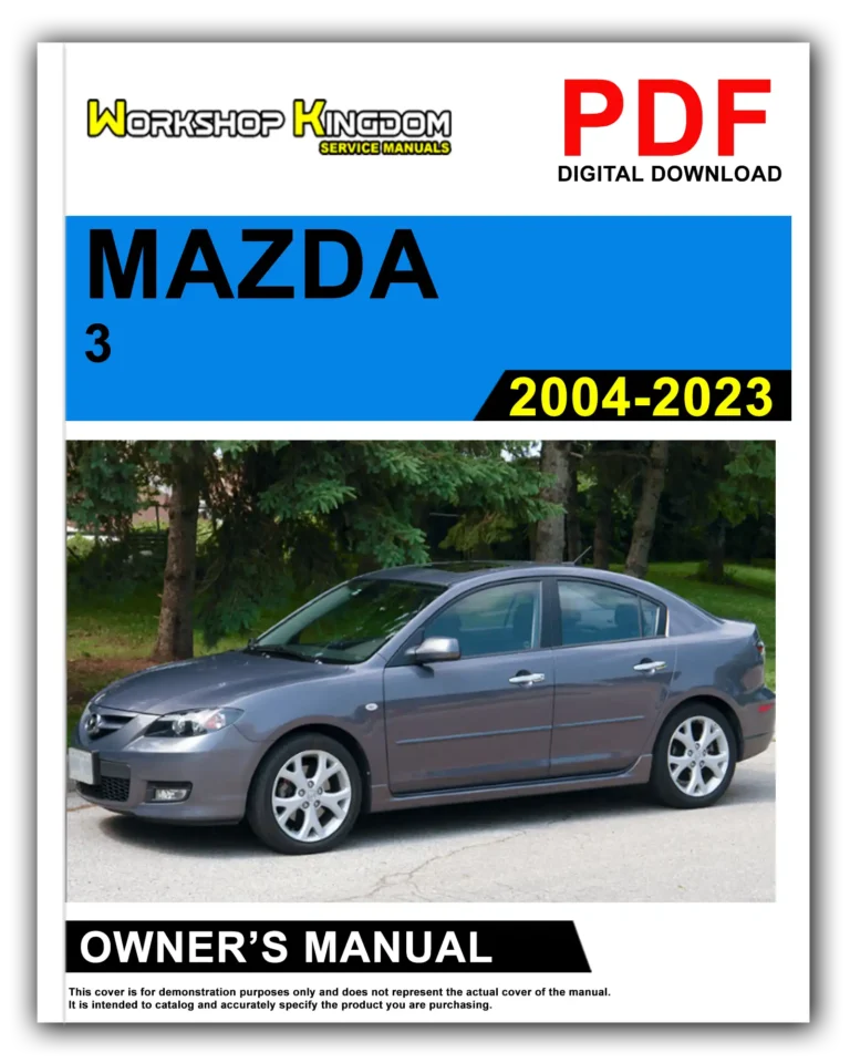 MAZDA 3 (2004-2023) Owner’s Manual – English – PDF Download