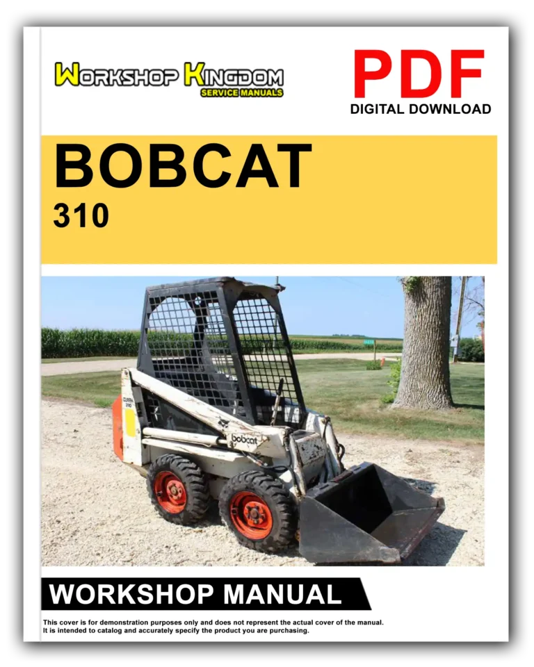 BOBCAT 310 313 Workshop Repair Service Manual – English – PDF Download