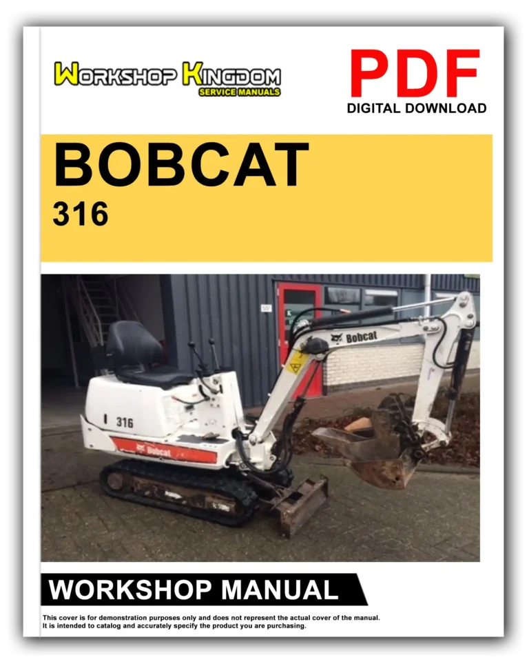 BOBCAT 316 Workshop Repair Service Manual – English – PDF Download
