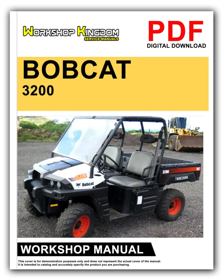 BOBCAT 3200 Workshop Repair Service Manual – English – PDF Download