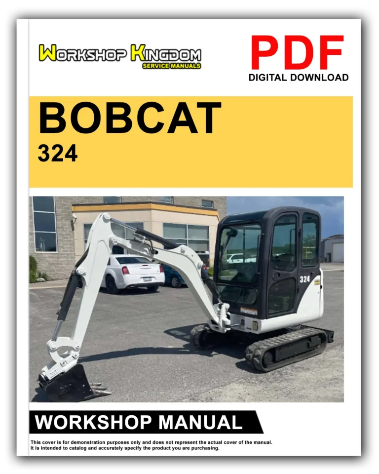 BOBCAT 324 Workshop Repair Service Manual – English – PDF Download