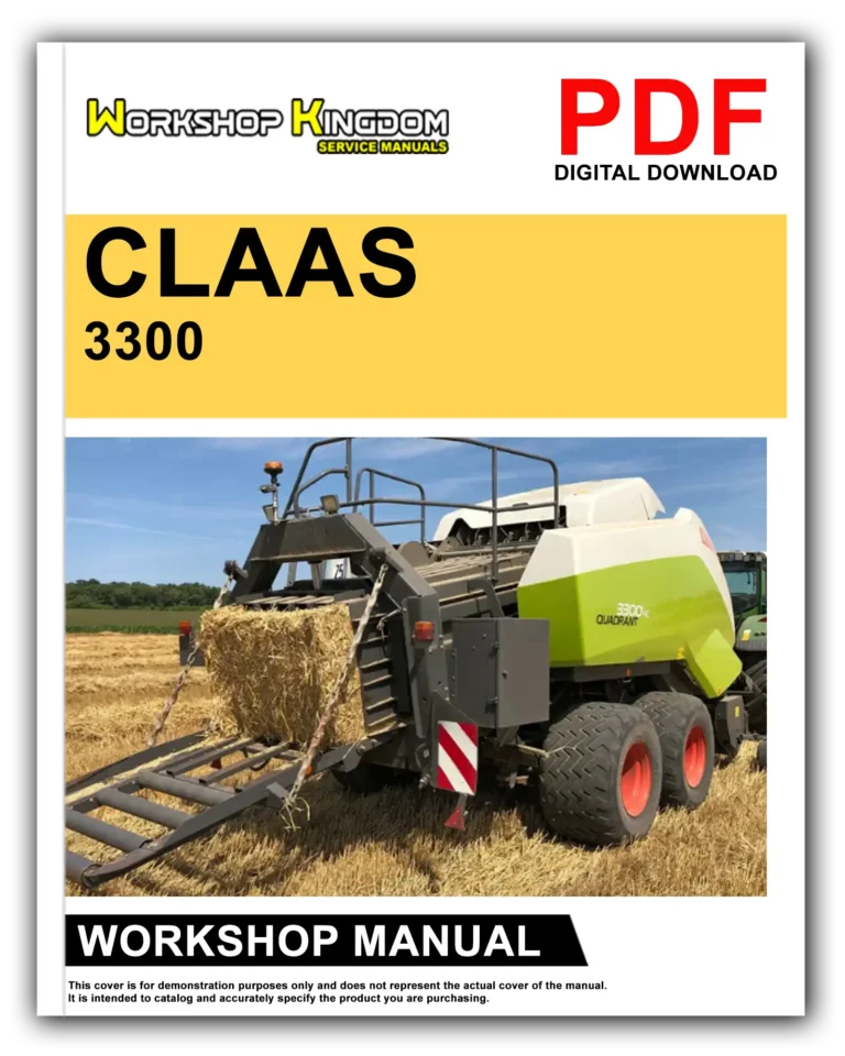CLAAS QUADRANT 3300 Workshop Repair Service Manual – English – PDF Download