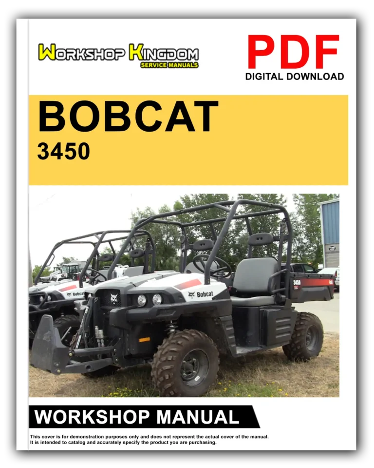 BOBCAT 3450 Workshop Repair Service Manual – English – PDF Download