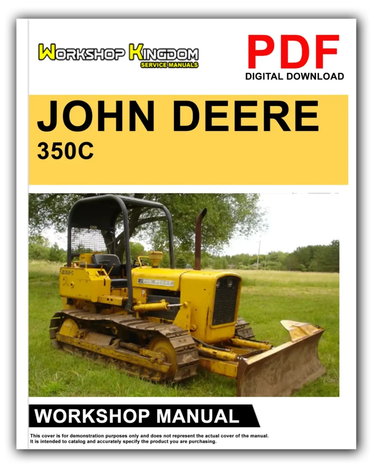 JOHN DEERE 350C 350D Workshop Repair Service Manual – English – PDF Download
