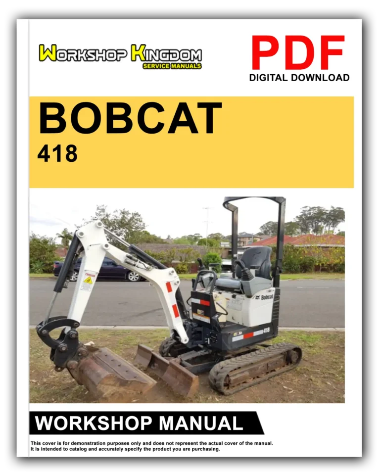BOBCAT 418 Workshop Repair Service Manual – English – PDF Download